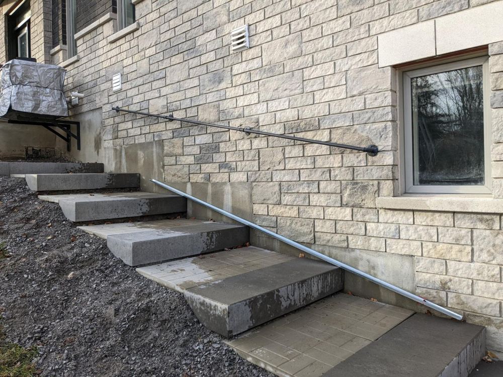 Interlock patio and steps overview