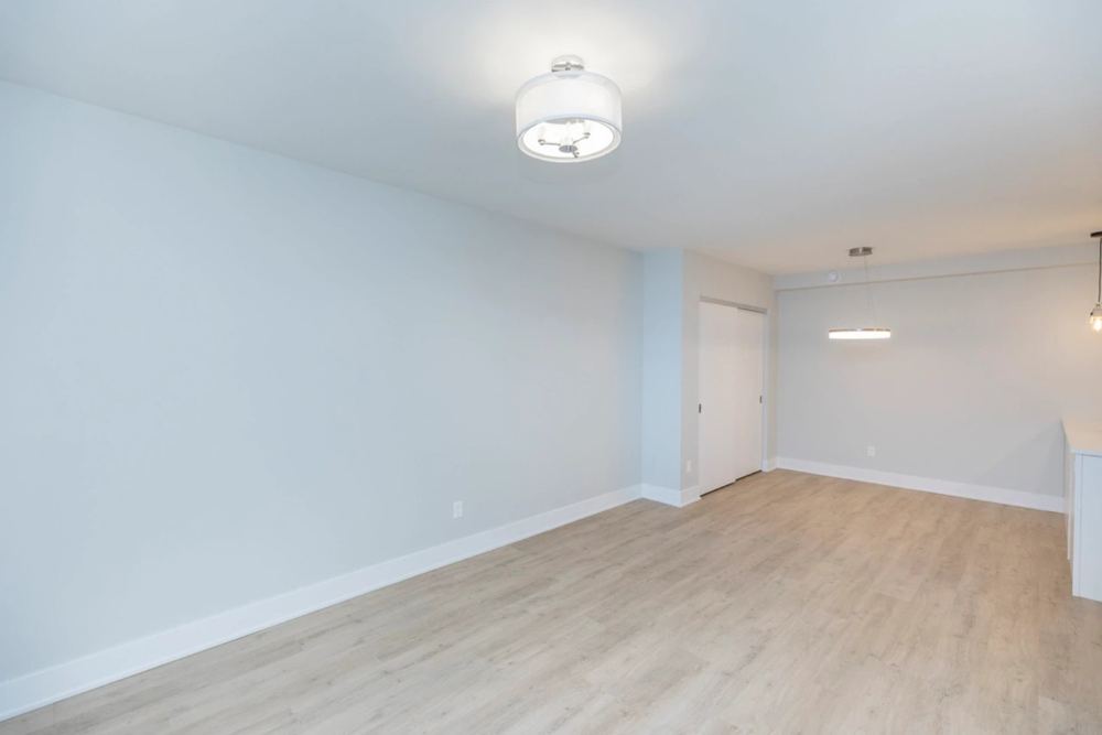 Modern interior finishing, vinyl flooring